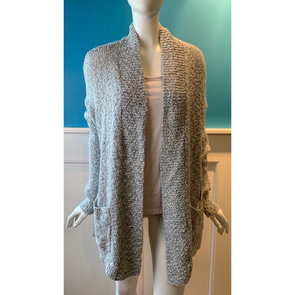 Lou‎ & Grey Gray & White Cardigan With Pockets